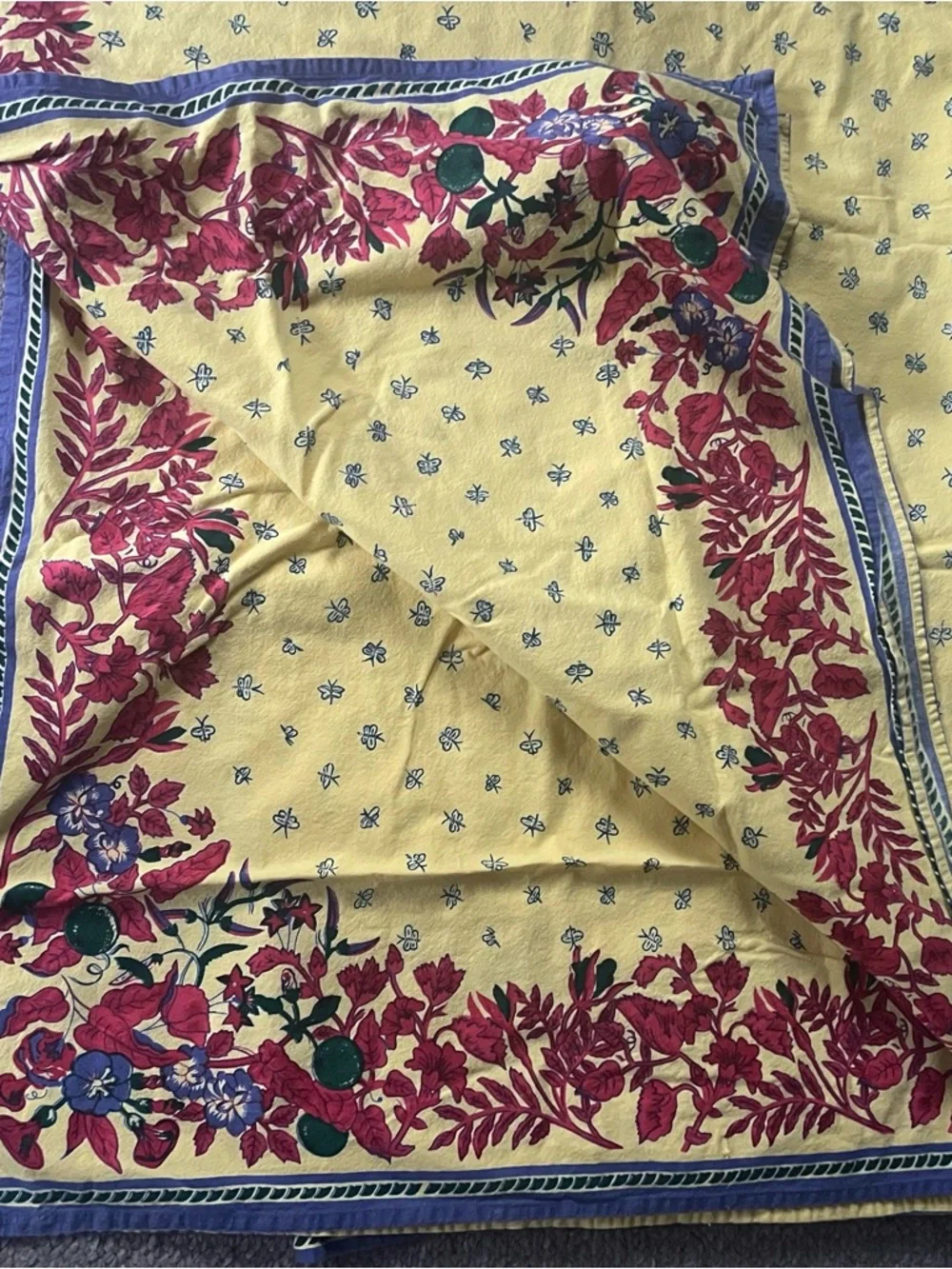 Williams Sonoma yellow Provence tablecloth